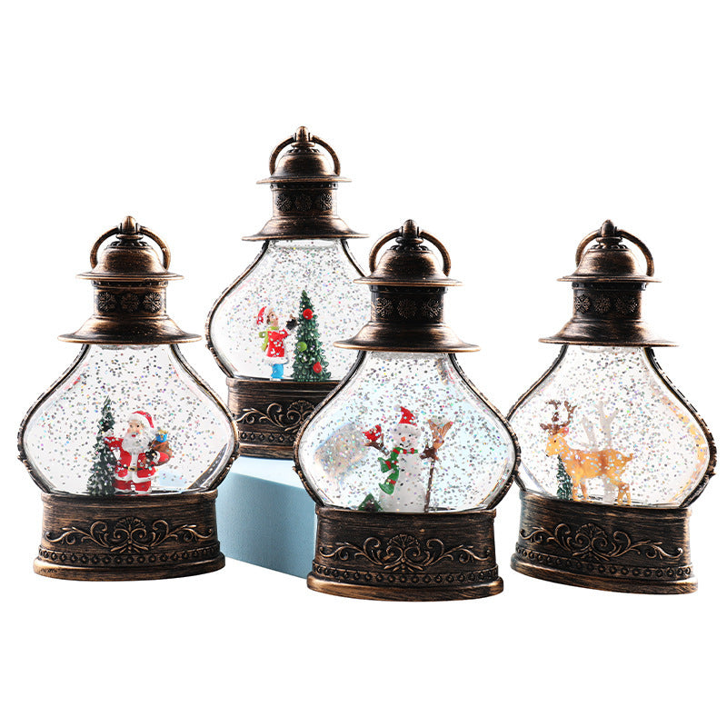 Lantern Lit Snow Globe Ornament