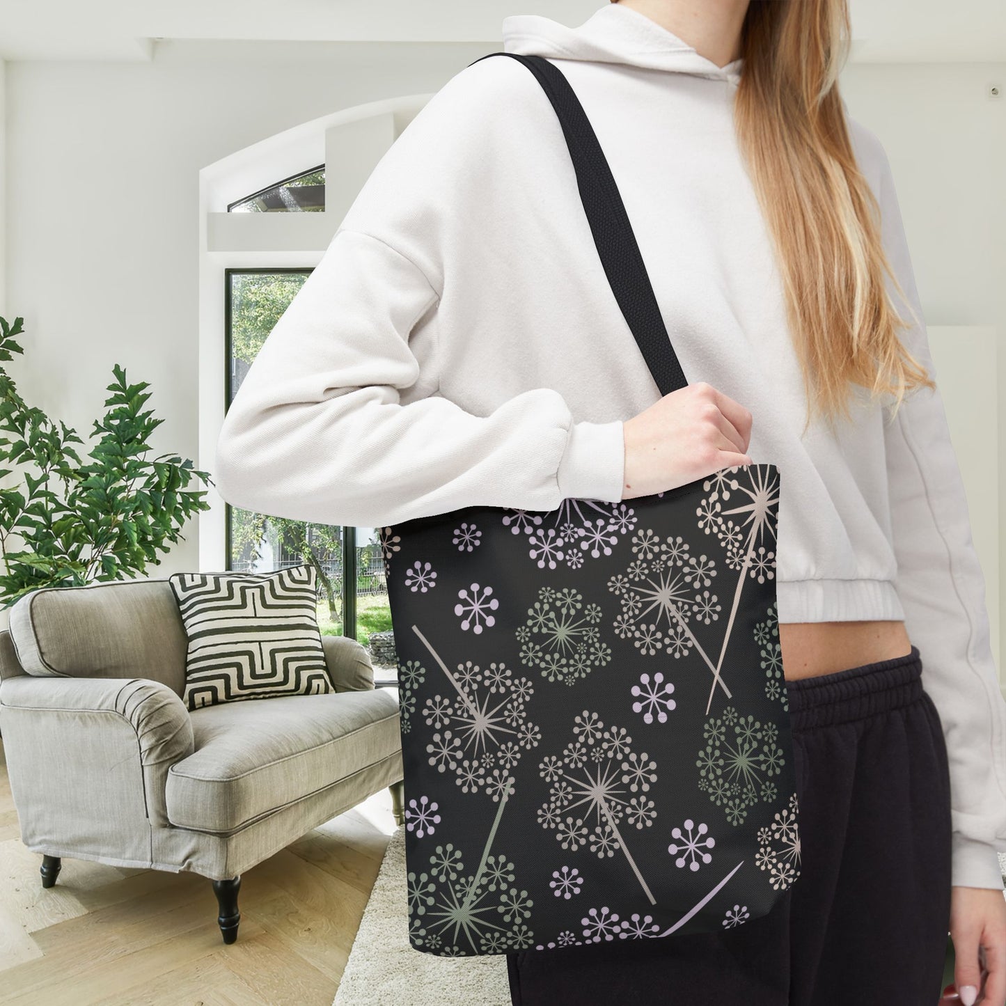 Dandelion Nightfall Canvas Tote Bag