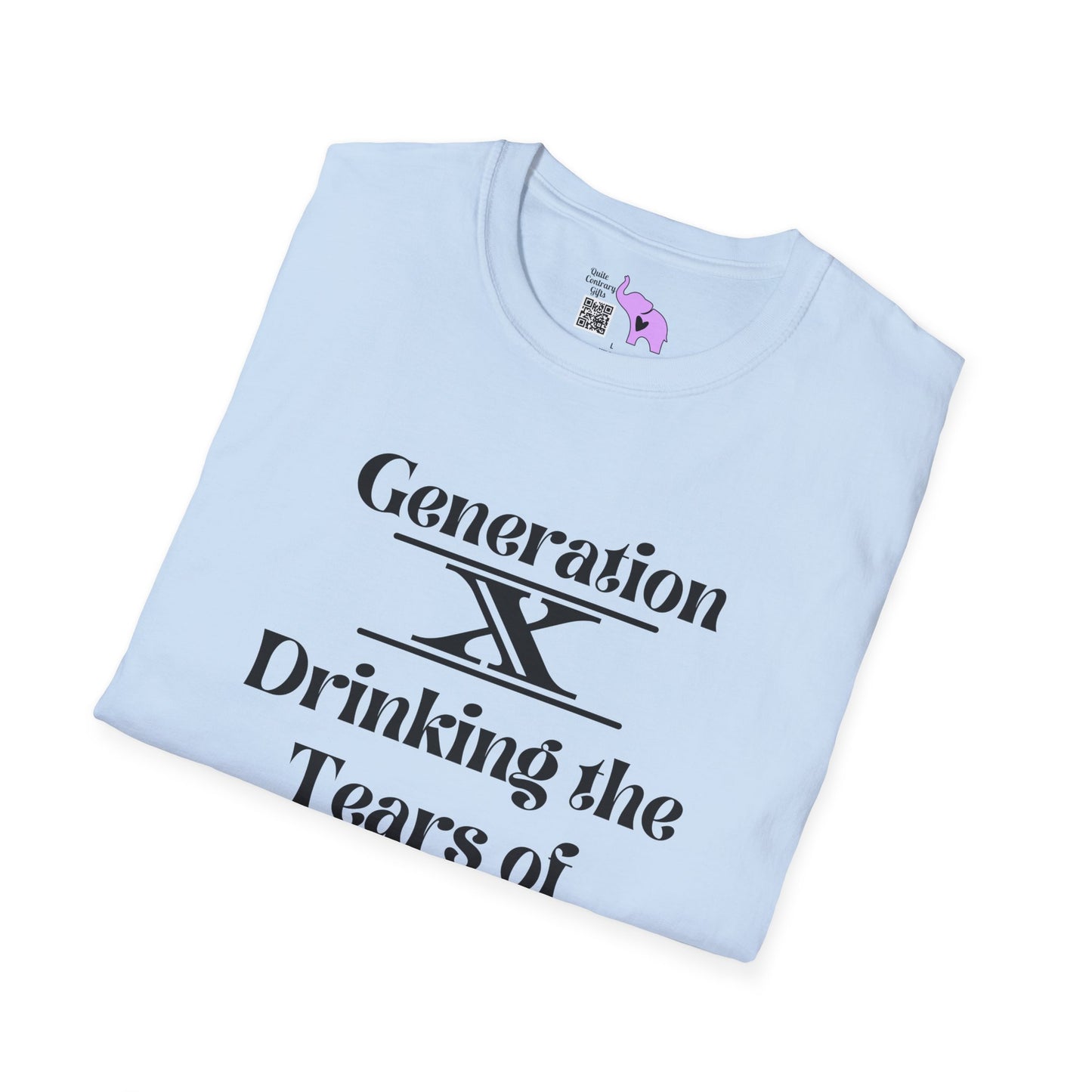 GenX Drinking Millennial Tears Adult T-shirt