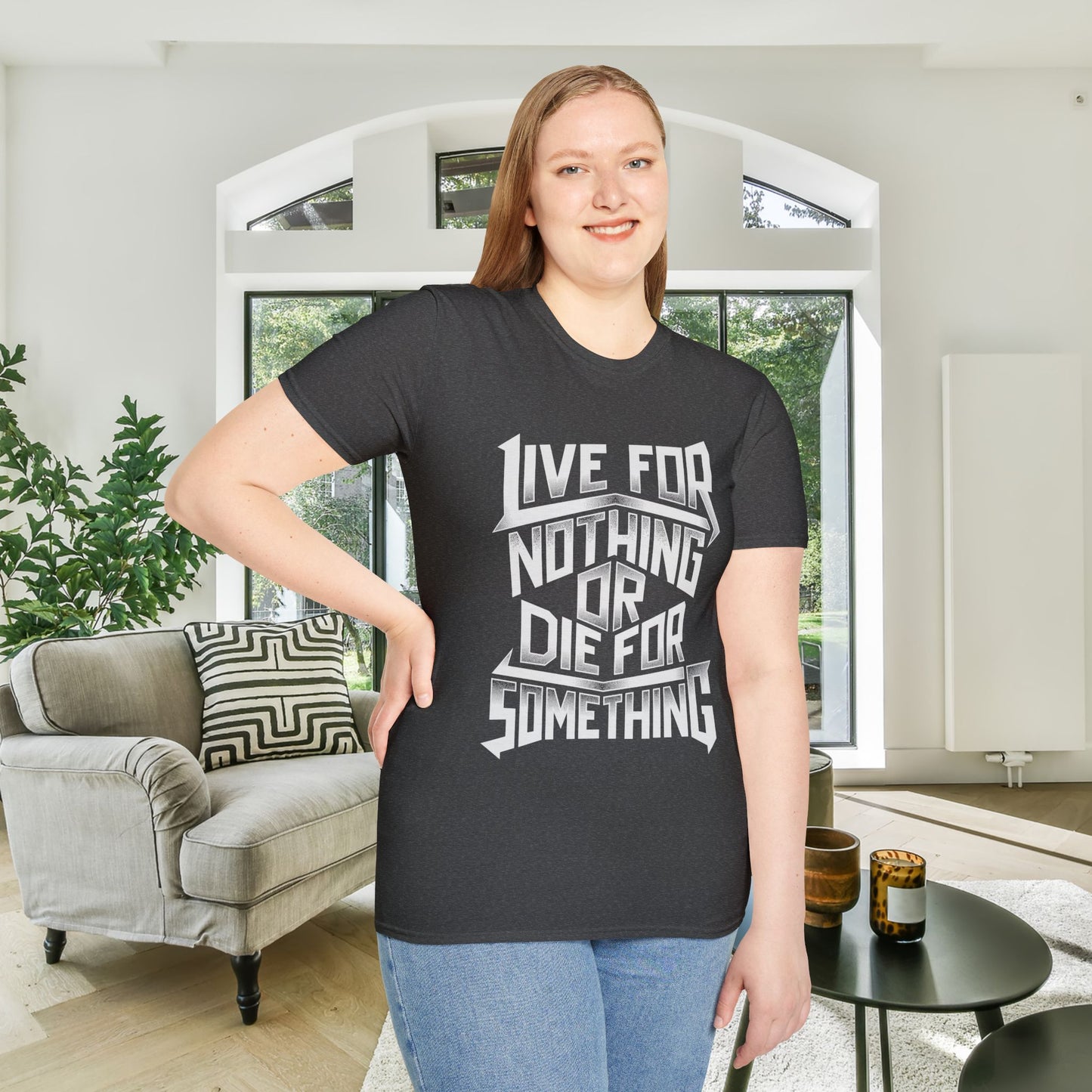 Live For Nothing Or Die For Something Adult T-shirt