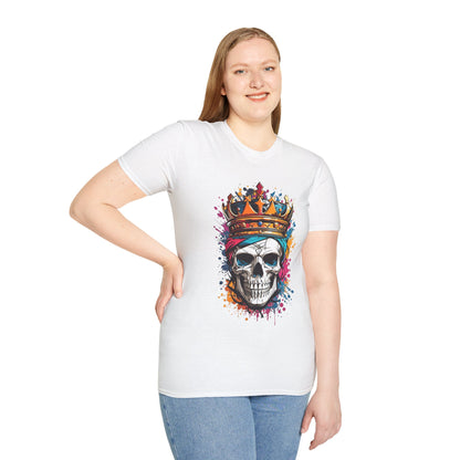 Colorful Crowned Skull T-shirt