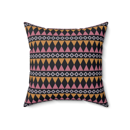Midnight Clay Cairn Stripes Throw Pillow