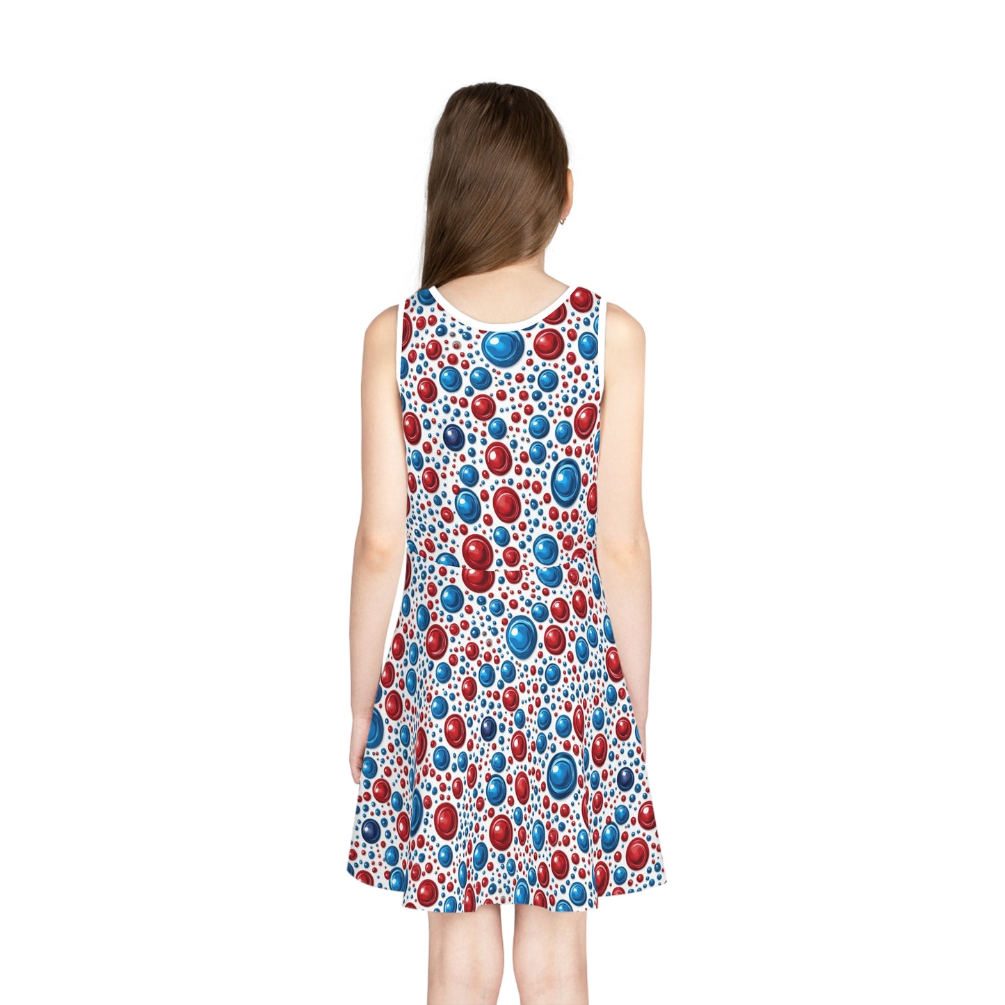 Freedom Dots Girls' Sleeveless Sundress