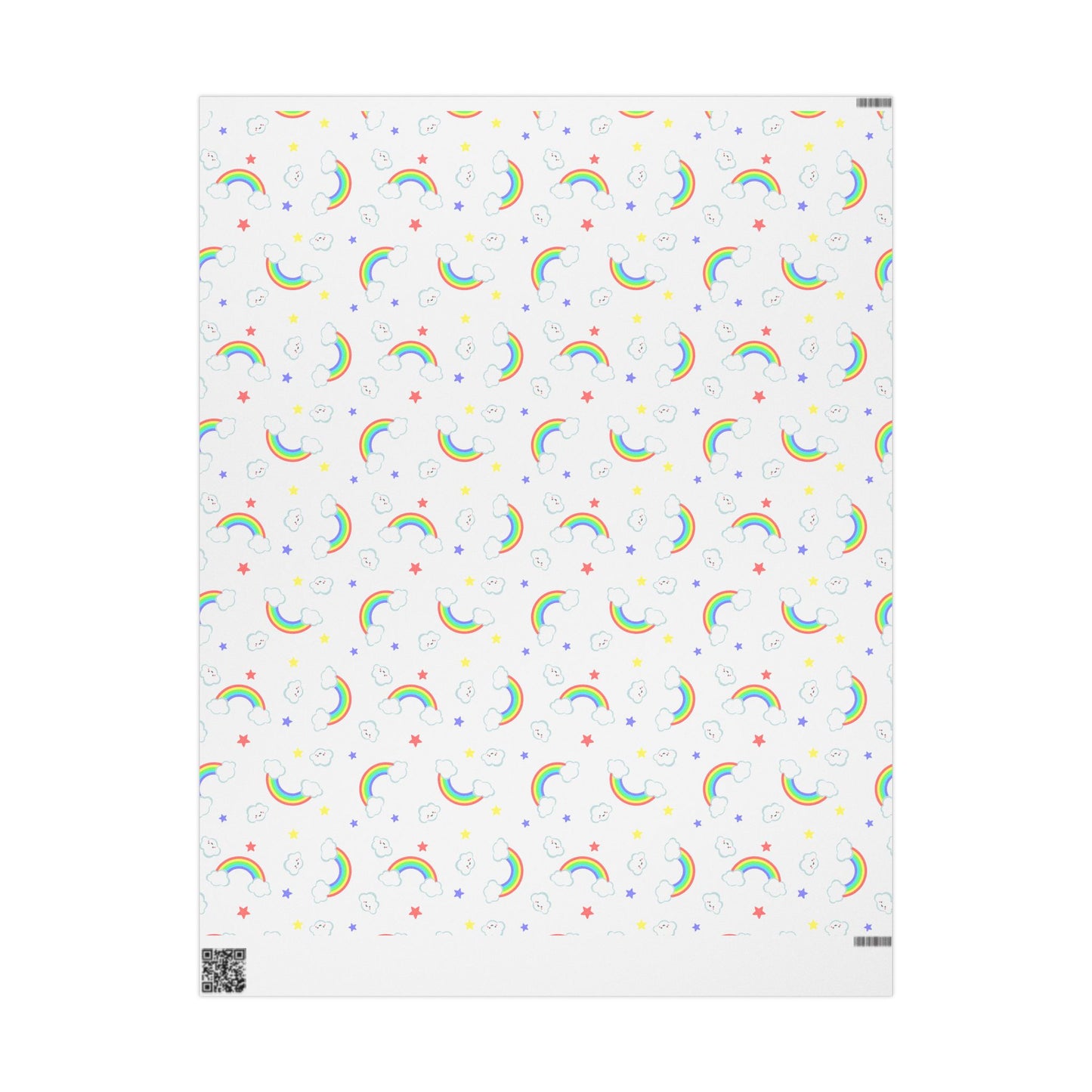 Rainbow Smiles & Stars Wrapping Paper