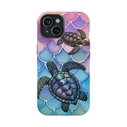 Sea Turtle Silhouette MagSafe® Compatible Tough Case for iPhone
