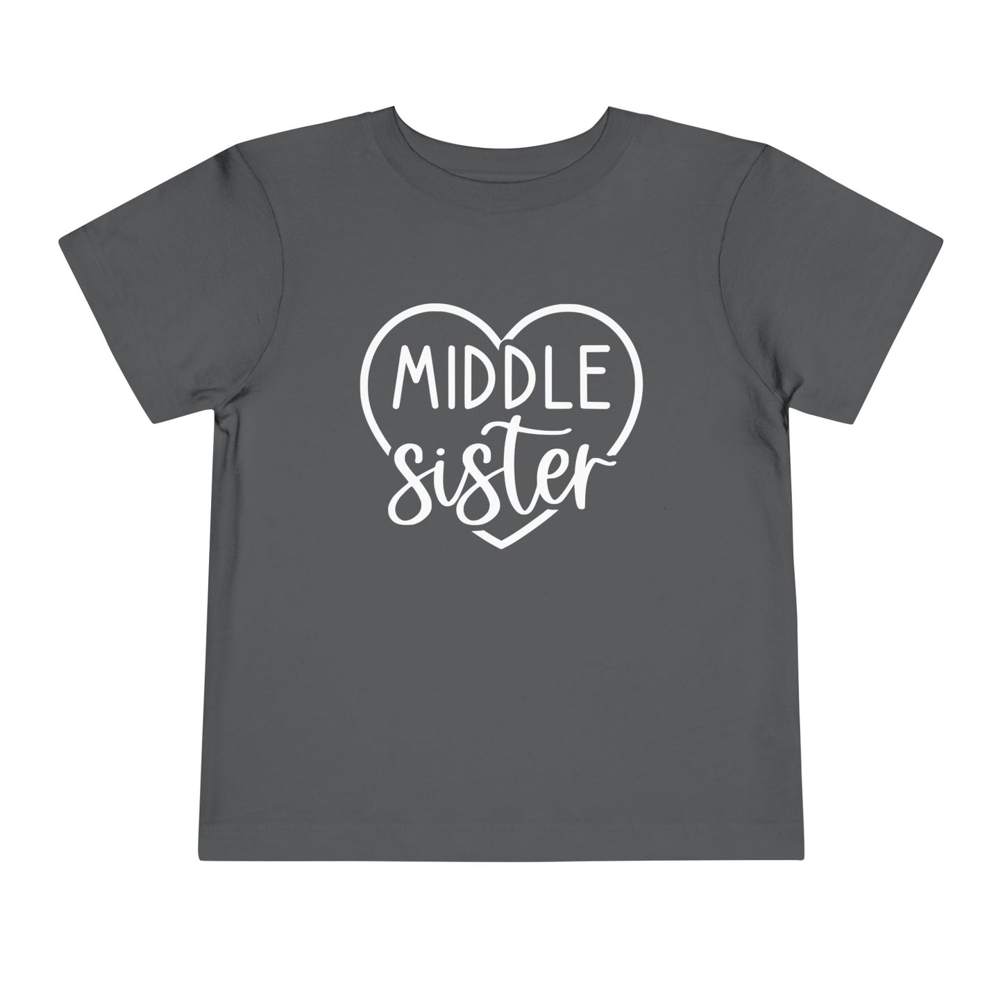 Middle Sister (Heart) Toddler Tee