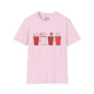 Cute Valentine Tumblers Adult T-shirt