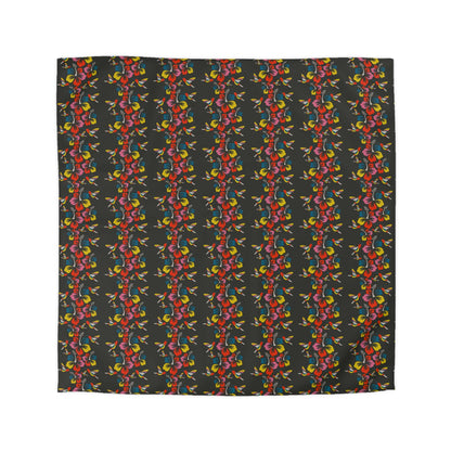 Hummingbirds & Hibiscus Flowers Microfiber Duvet Cover