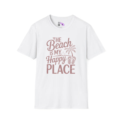 The Beach Is My Happy Place Adult T-shirt