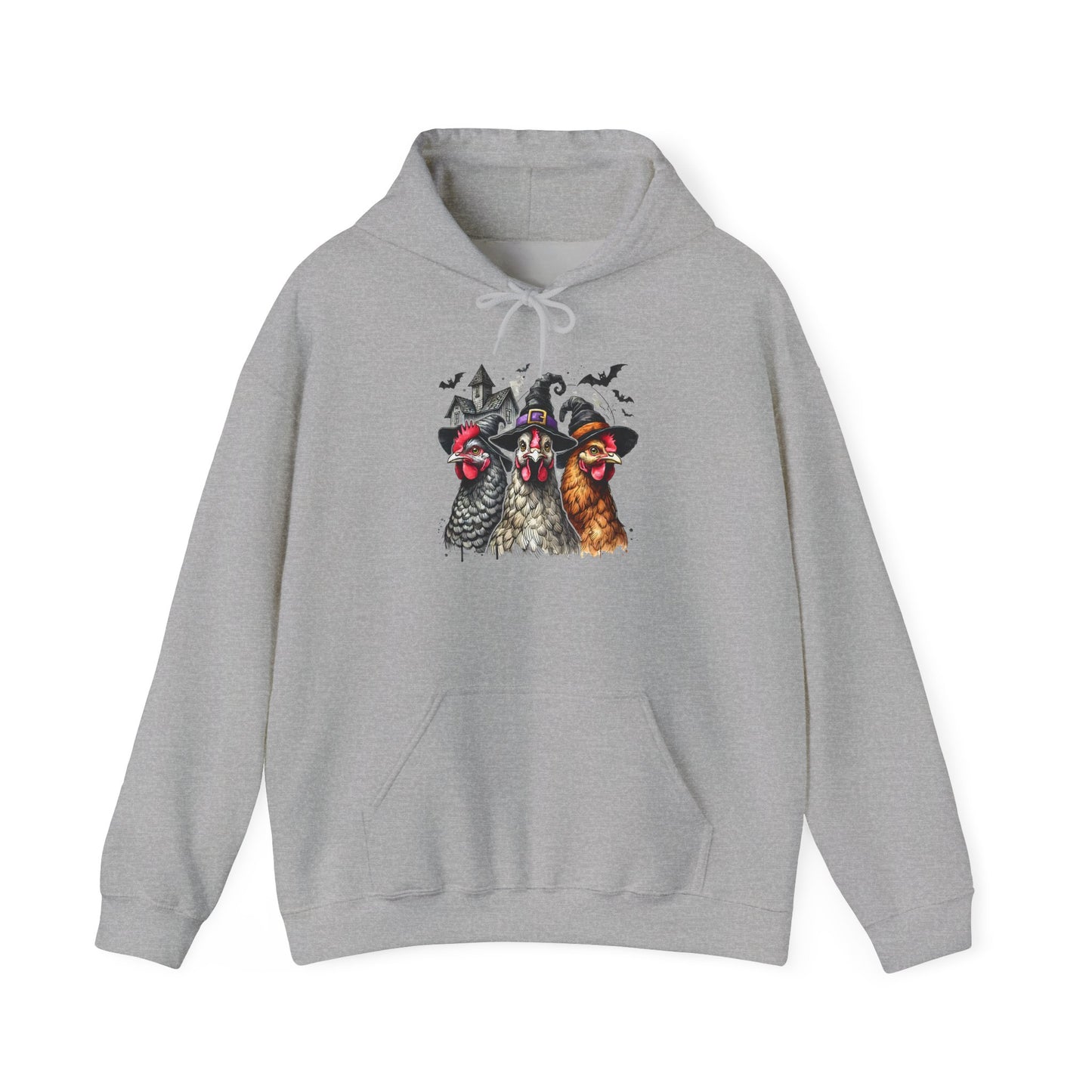 Spooky Witchy Chickens Heavy Blend™ Hooded Sweatshirt