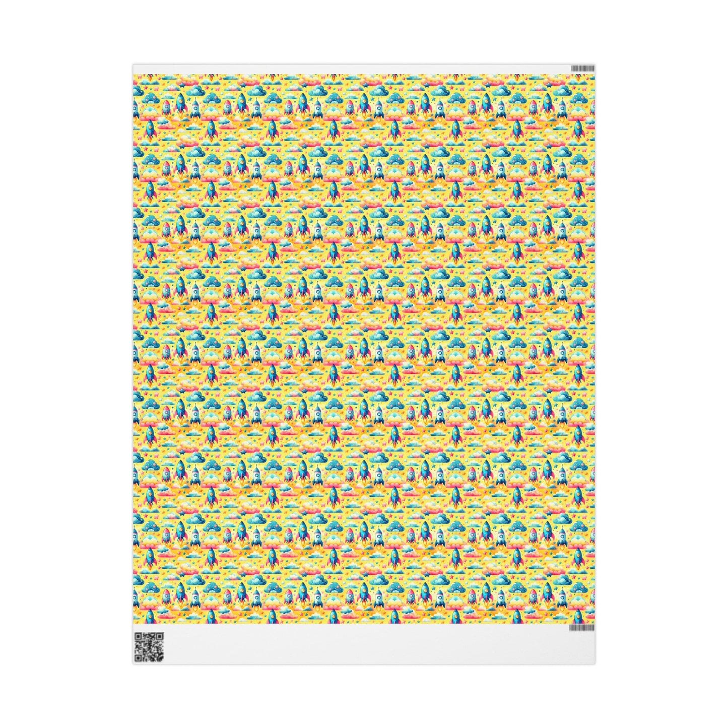 Pastel Rocket Dreams Wrapping Paper
