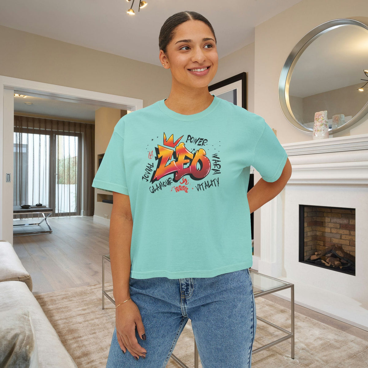 Leo Street Art Women's Boxy Tee