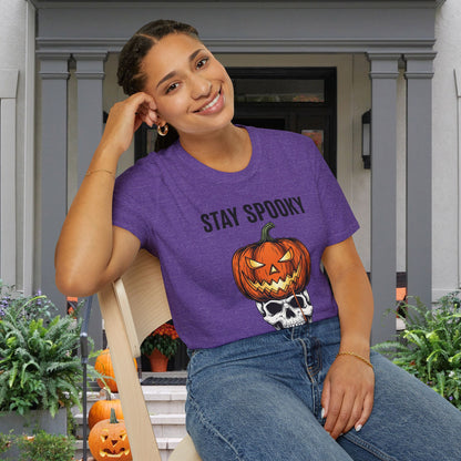 Stay Spooky (Pumpkin/Skull) Adult T-shirt