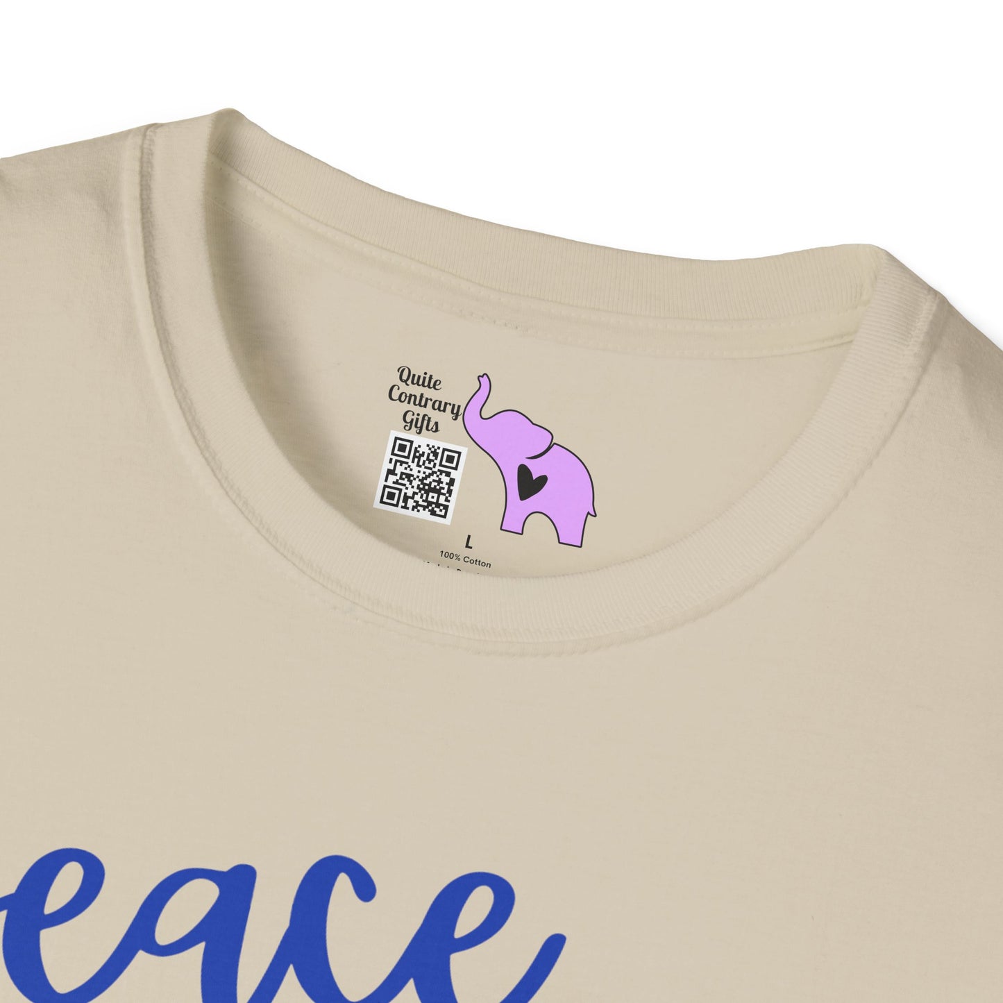 Peace Love Back The Blue Adult T-shirt