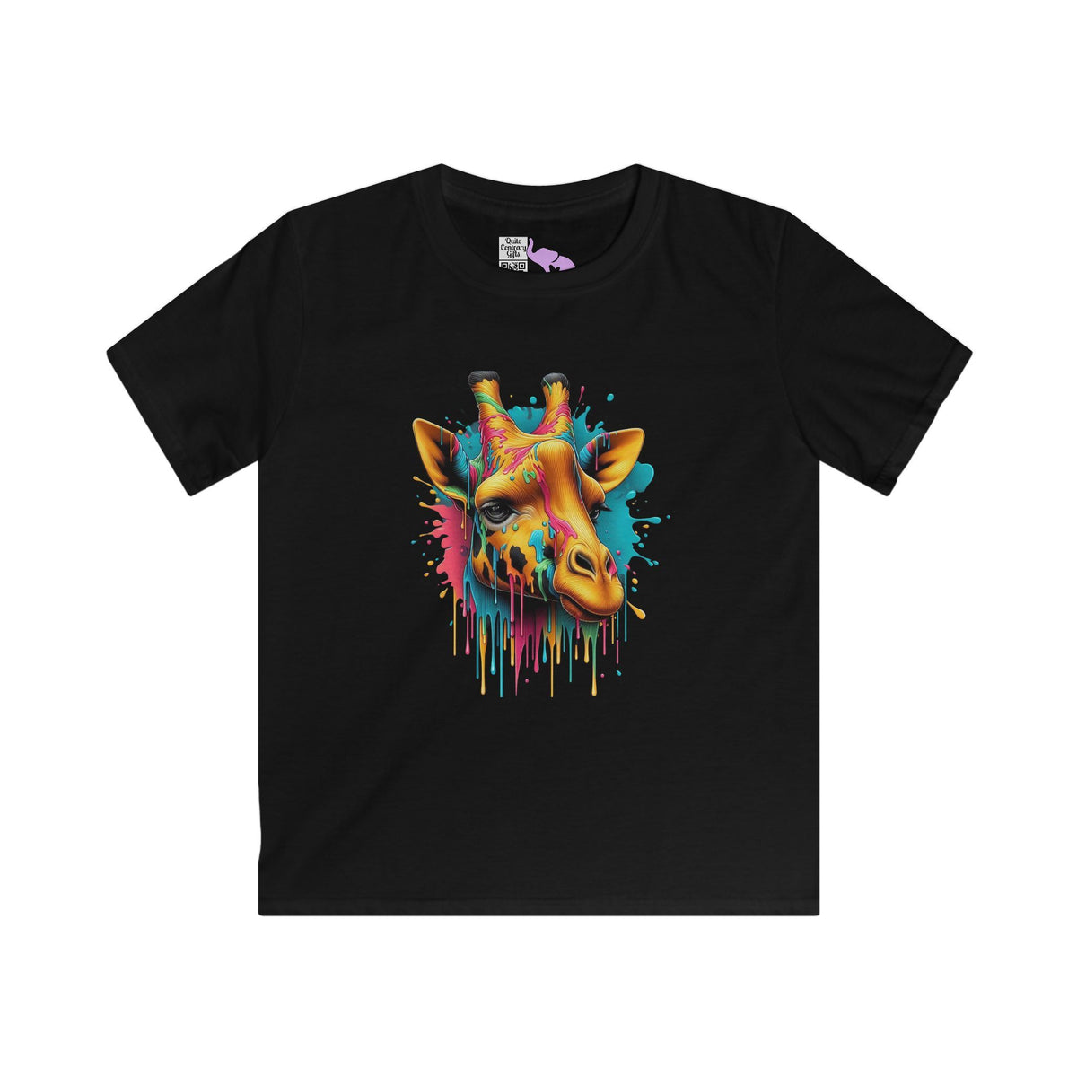Colorful Giraffe Youth Softstyle Tee
