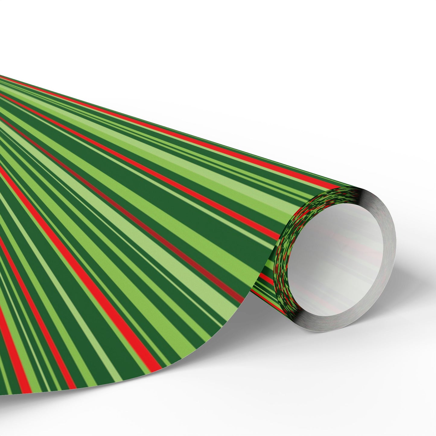 Christmas Cheer Stripes Wrapping Paper