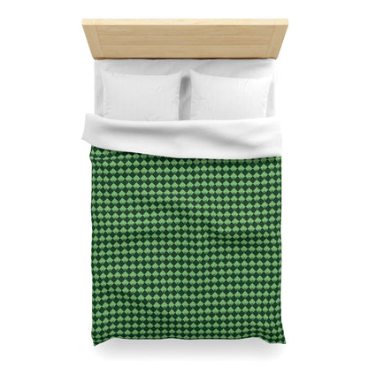 Diamond Bloom- Spruce & Sage Microfiber Duvet Cover