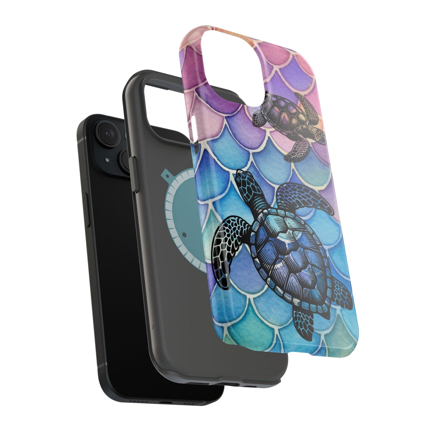 Sea Turtle Silhouette MagSafe® Compatible Tough Case for iPhone