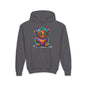 Patchwork Pumpkin Heart Youth Heavy Blend Hoodie