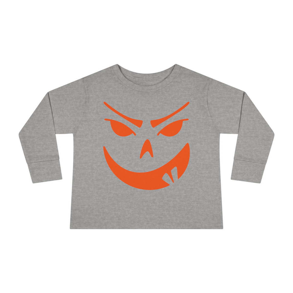 Goofy Grin Jack-O-Lantern Toddler Long Sleeve Tee