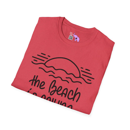 The Beach Is Calling Adult T-shirt