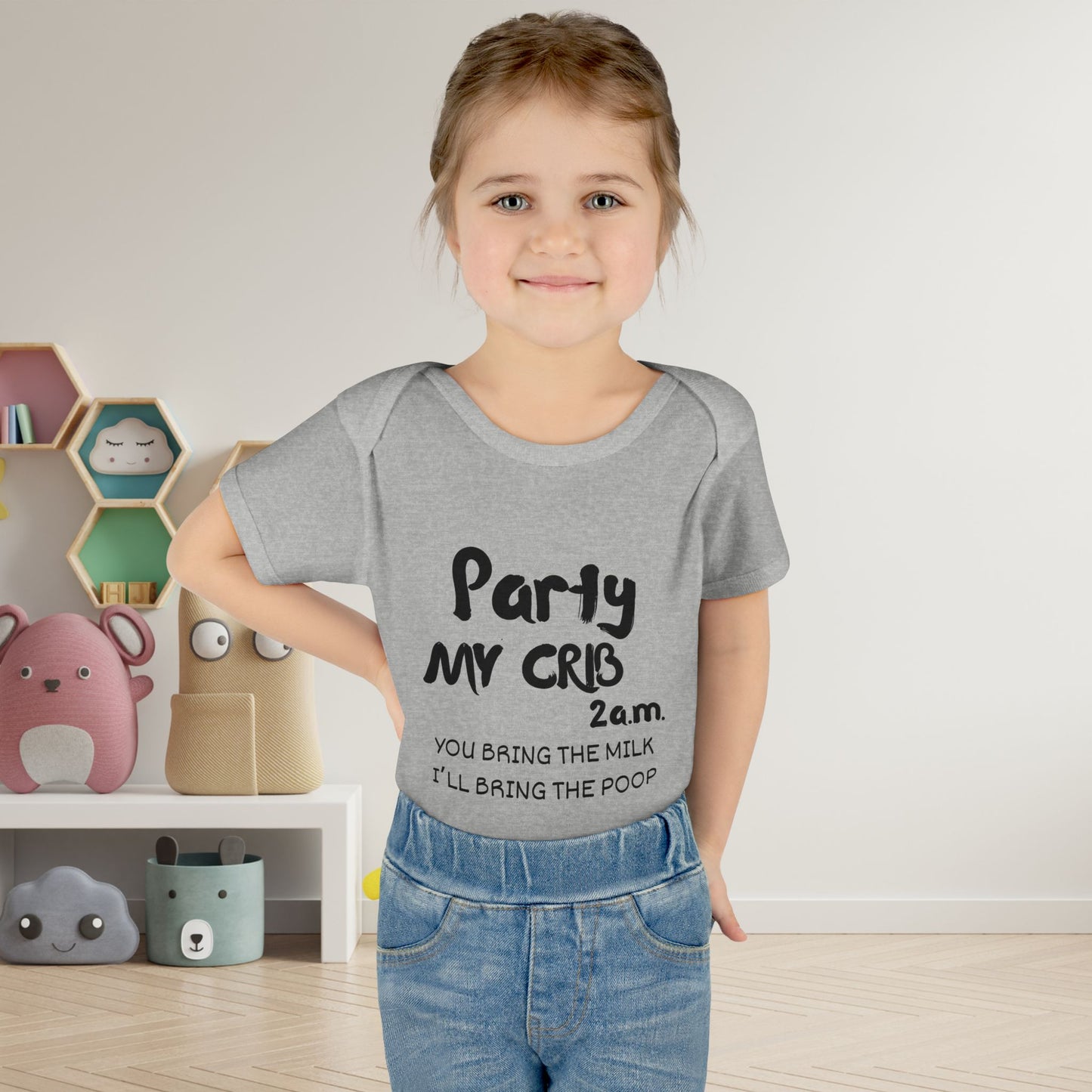 Party My Crib 2AM Infant Baby Rib Bodysuit