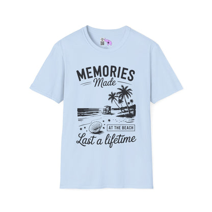 Memories Made at the Beach Last A Lifetime Adult T-shirt