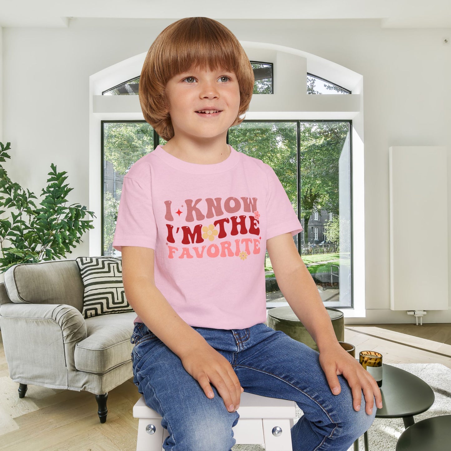 I Know I'm The Favorite Heavy Cotton™ Toddler T-shirt