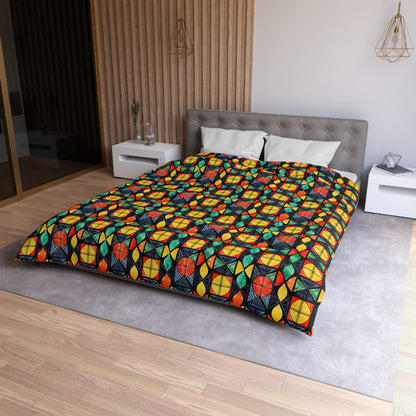 Candlelight Burst Microfiber Duvet Cover
