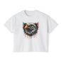 Colorful Bald Eagle Women's Boxy Tee