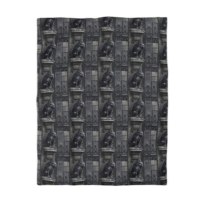 Gargoyle Vigil Microfiber Duvet Cover
