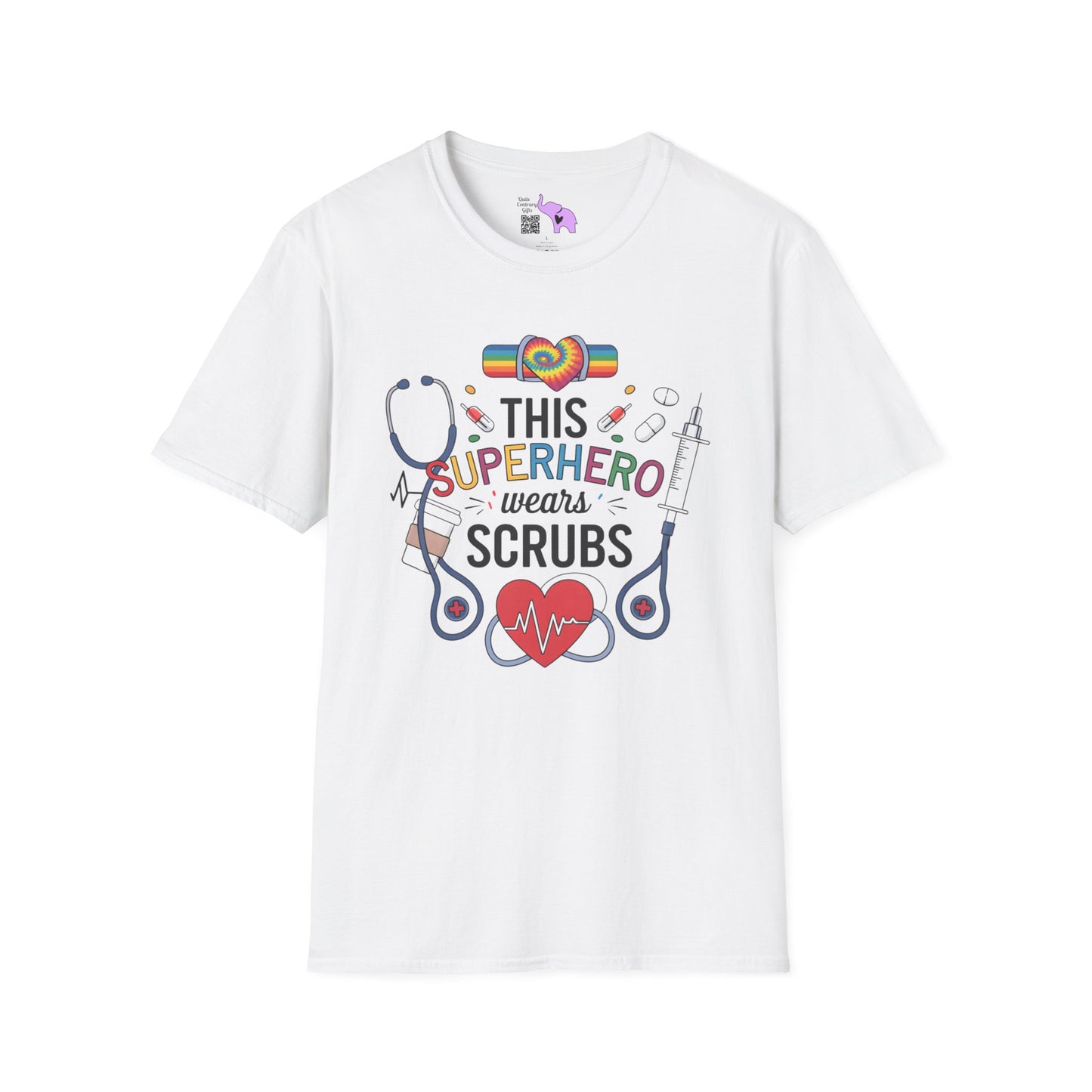 This Superhero Wears Scrubs Adult T-shirt