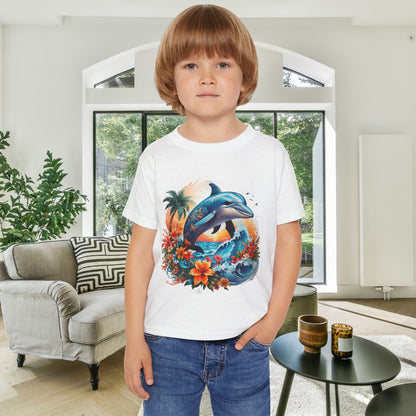 Tropical Dolphin Heavy Cotton™ Toddler T-shirt