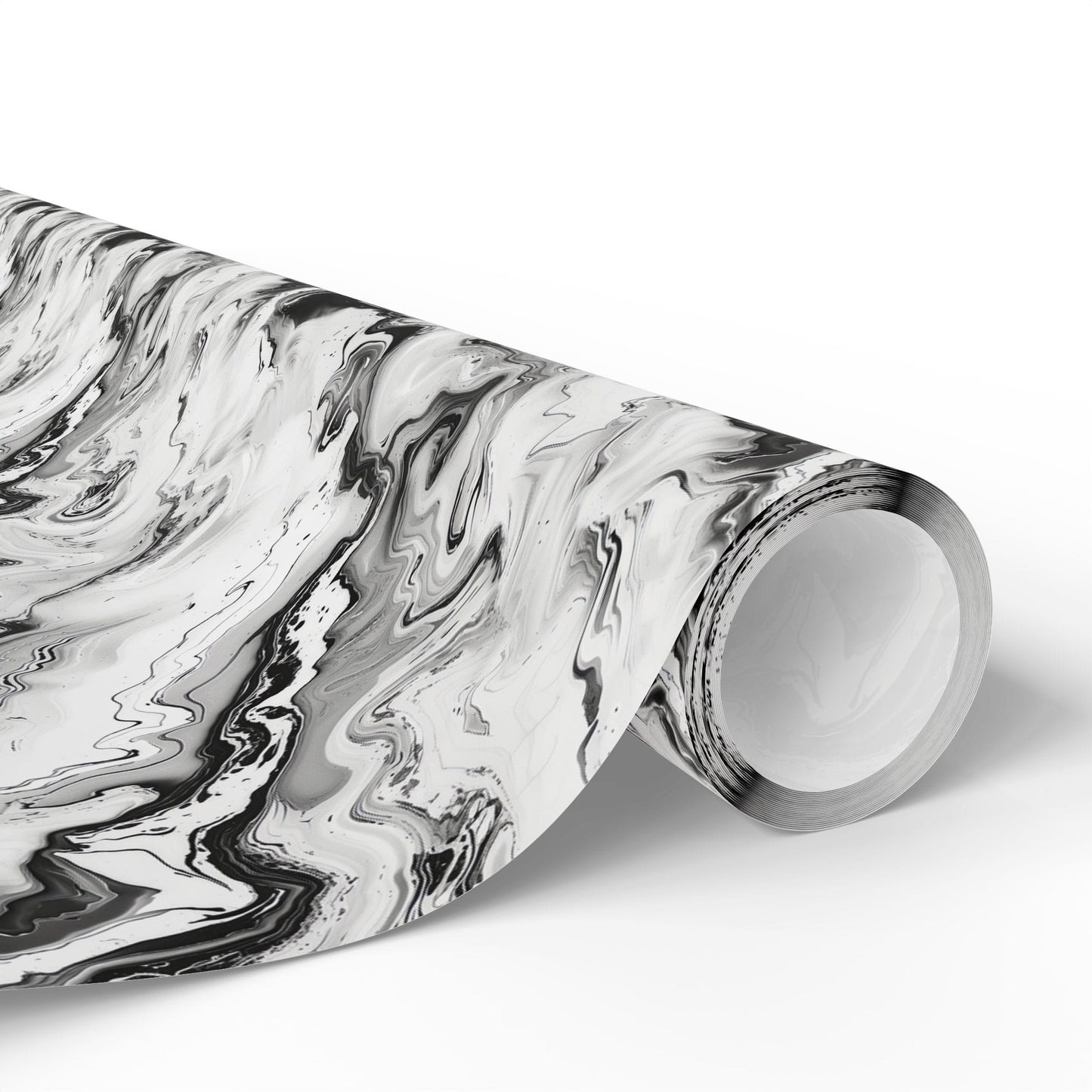 Frost Veil Marble Wrapping Paper