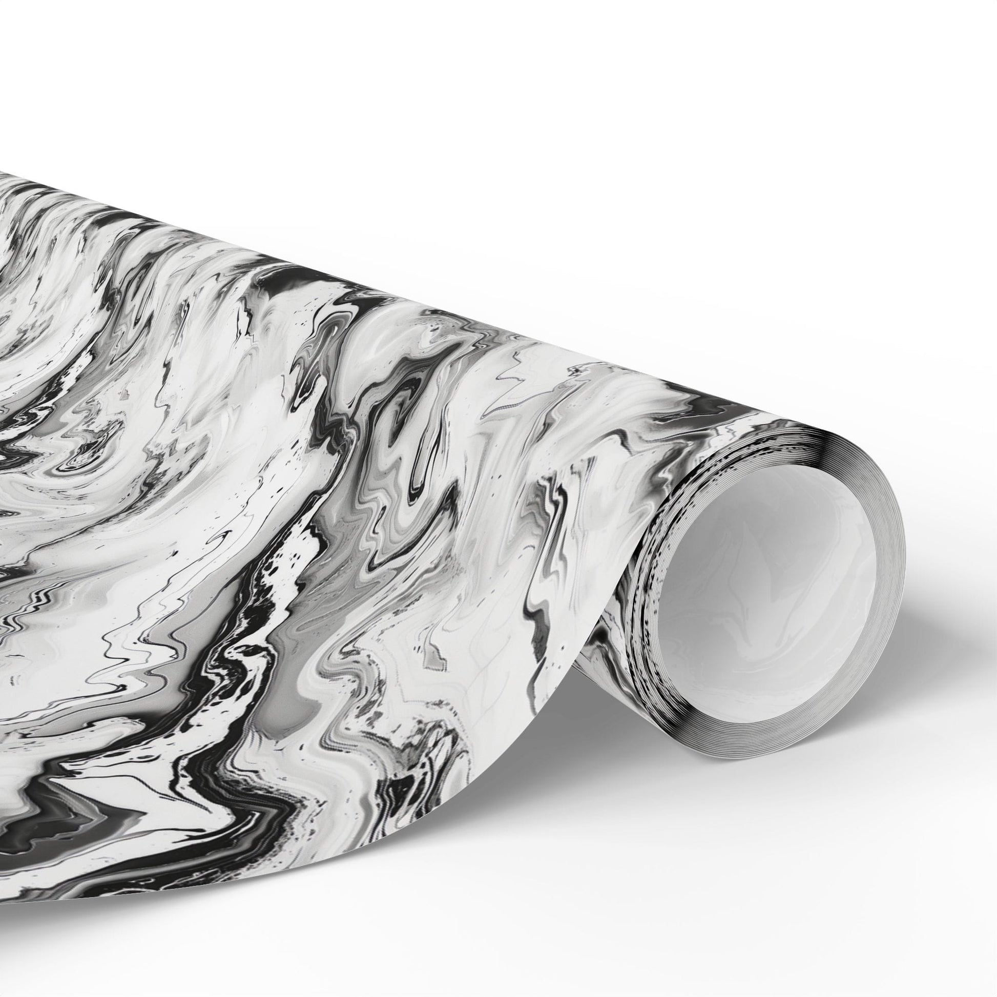 Frost Veil Marble Wrapping Paper