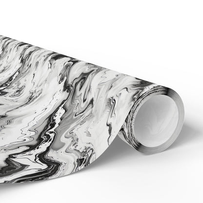 Frost Veil Marble Wrapping Paper