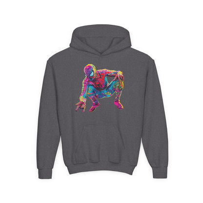 Colorful Spiderman Youth Hoodie