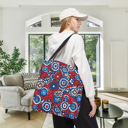 Patriot Pulse Canvas Tote Bag