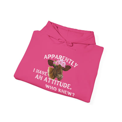 Apparently I Have An Attitude; Who Knew? Heavy Blend™ Hooded Sweatshirt