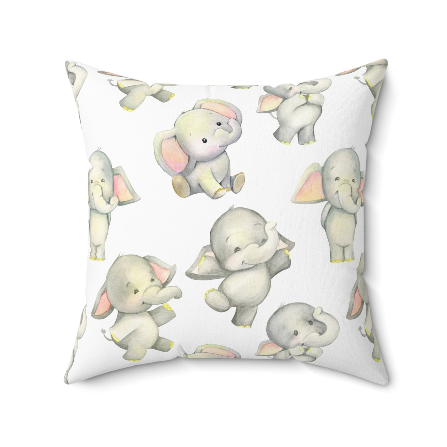 Dancing Elephants Throw Pillow