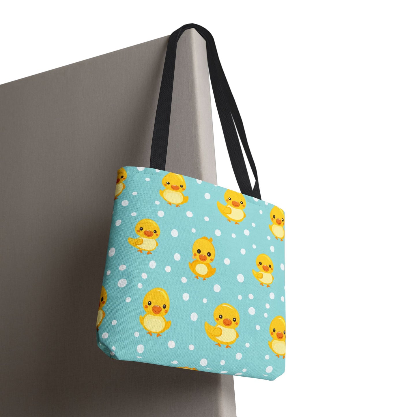 Ducky Dot Parade Canvas Tote Bag