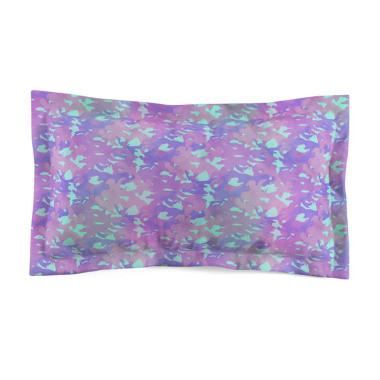 Lavender Mist Camo Microfiber Pillow Sham