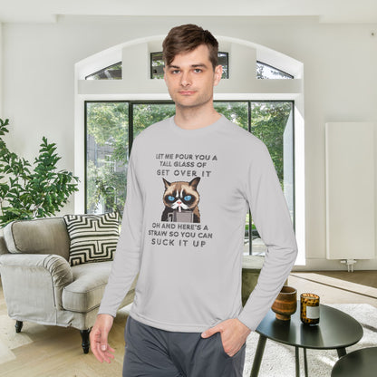 Let Me Pour You A Tall Glass of Get Over It... Unisex Lightweight Long Sleeve Tee