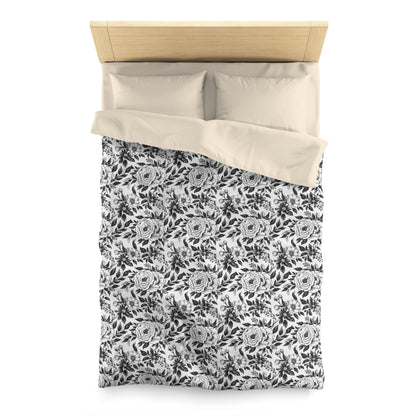 Whispering Blooms Microfiber Duvet Cover