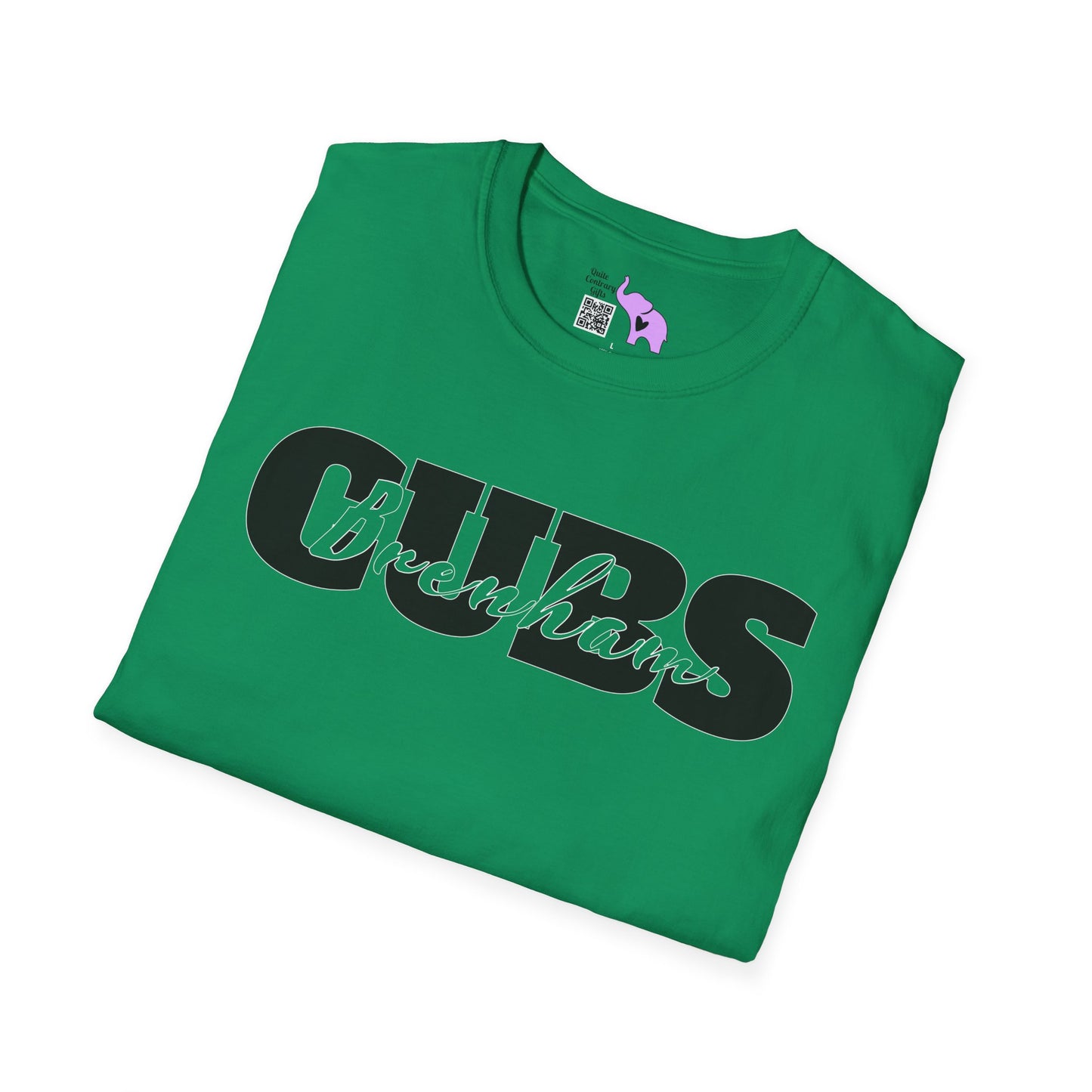 Brenham Cubs Double Text Adult T-shirt