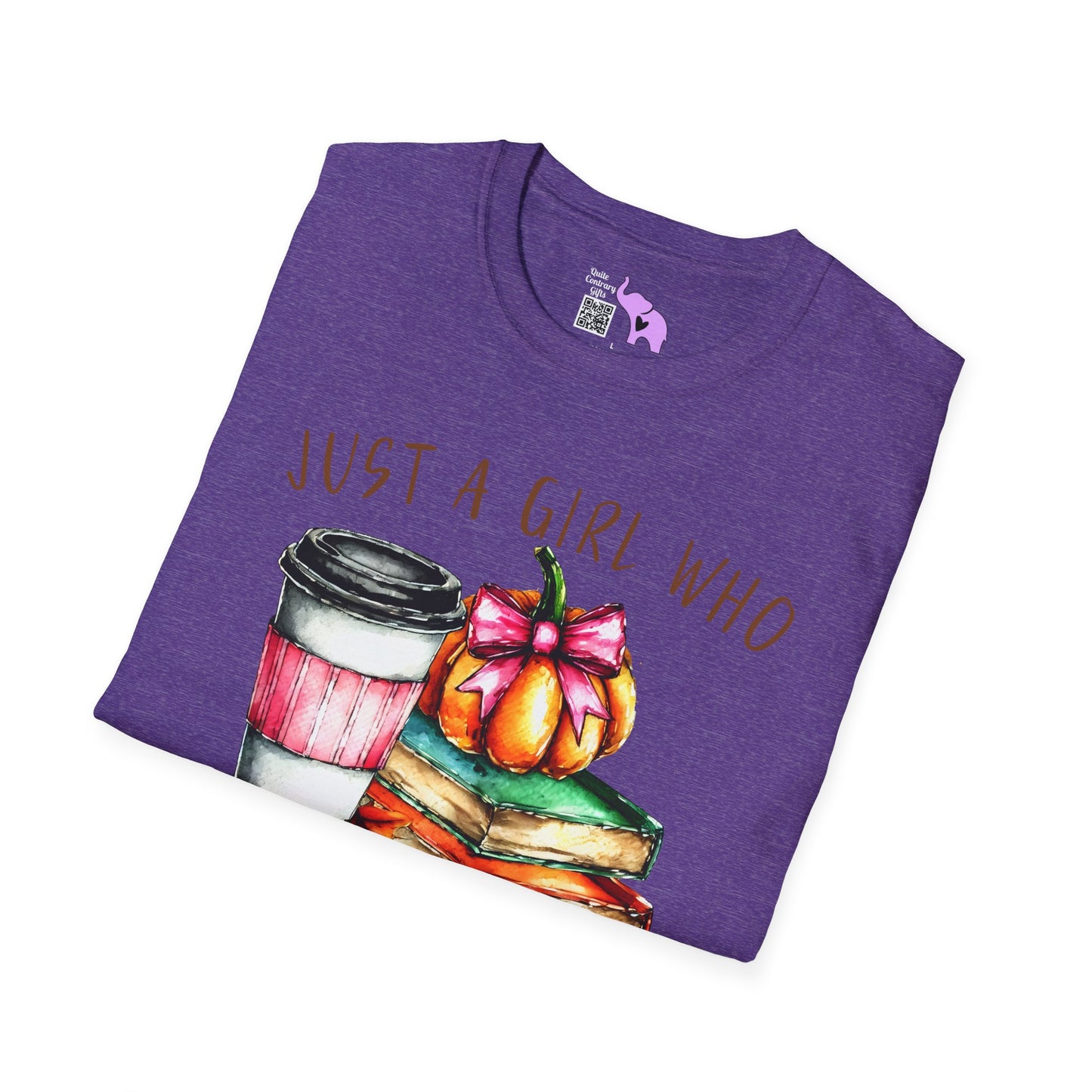 Just A Girl Who Loves Fall Adult T-shirt