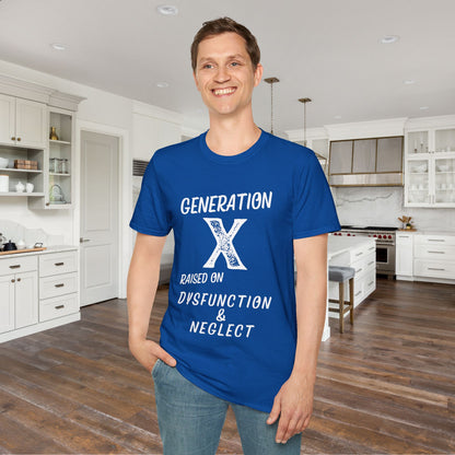 GenX Dysfunction & Neglect Adult T-shirt