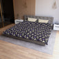 Midnight Lavender Skulls Microfiber Duvet Cover