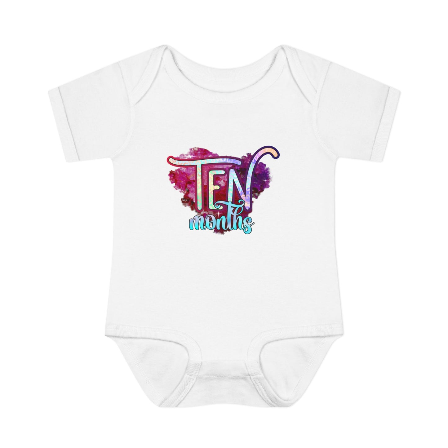 Stardust Baby Milestone Bodysuit-Ten Months