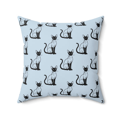 Siamese Charm – Ocean Breeze Throw Pillow